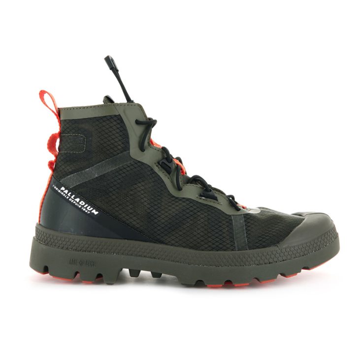 Olive Palladium Travel Lite+ Adventure Women\'s Boots | ZA-957XBQR
