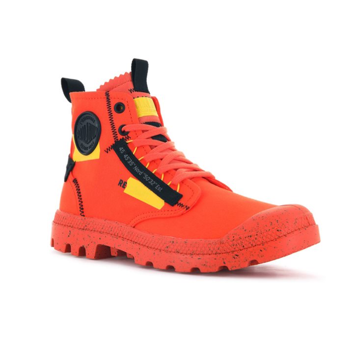 Red Palladium Pampa Hi Re-craft Women's Boots | ZA-456TPIH