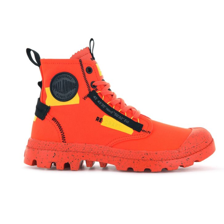 Red Palladium Pampa Hi Re-craft Women\'s Boots | ZA-456TPIH