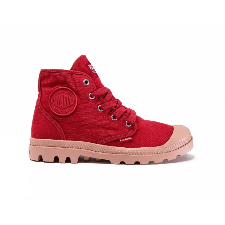 Red Palladium Pampa Hi Women\'s Boots | ZA-920DUWE