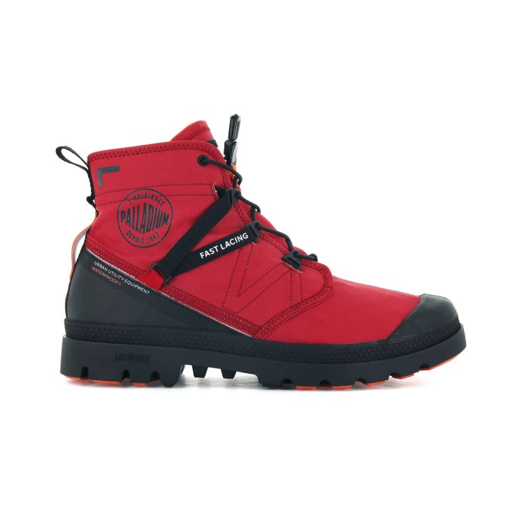 Red Palladium Pampa Travel Lite+ Waterproof Women\'s Boots | ZA-456UBPN