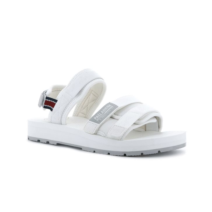 White Palladium Outdoorsy Men's Sandals | ZA-425HZTG