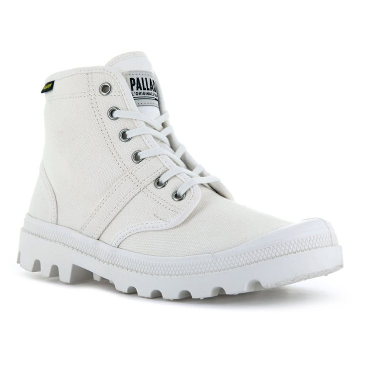 White Palladium Pallabrousse Women's Boots | ZA-017NDPF