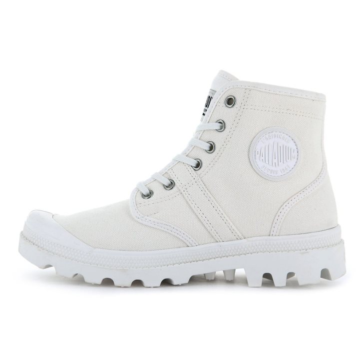 White Palladium Pallabrousse Women's Boots | ZA-017NDPF