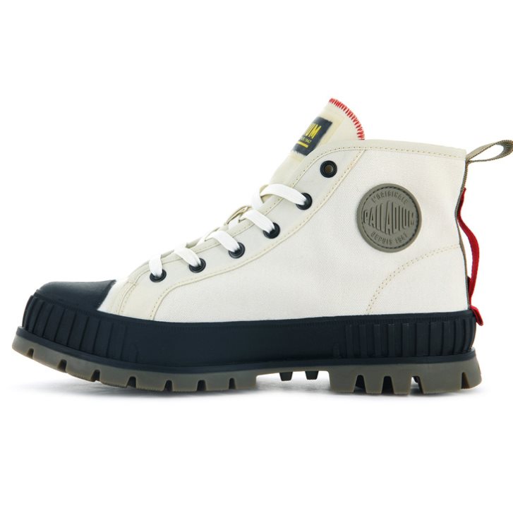 White Palladium Pallashock Supply Hi Men's Boots | ZA-846BJIP