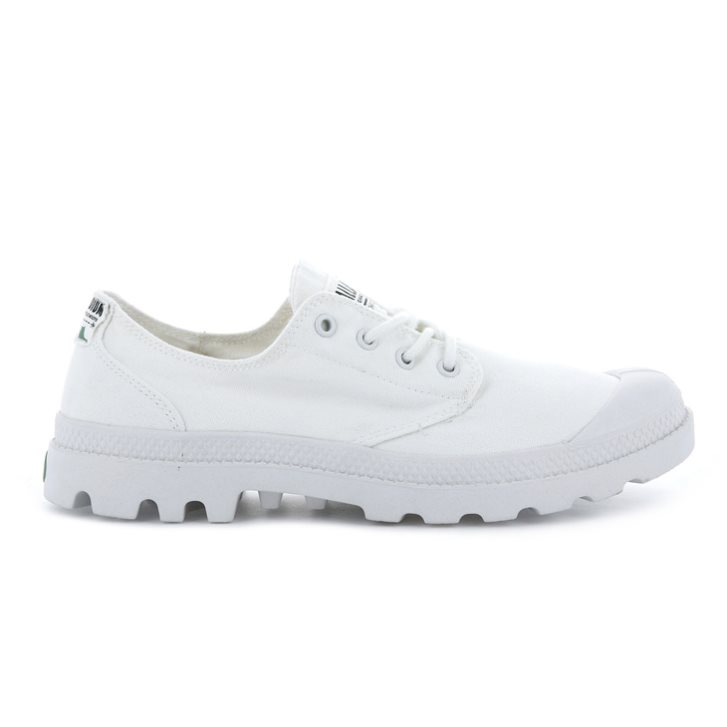 White Palladium Pampa OX Organic Women\'s Oxfords Shoes | ZA-587ORFM