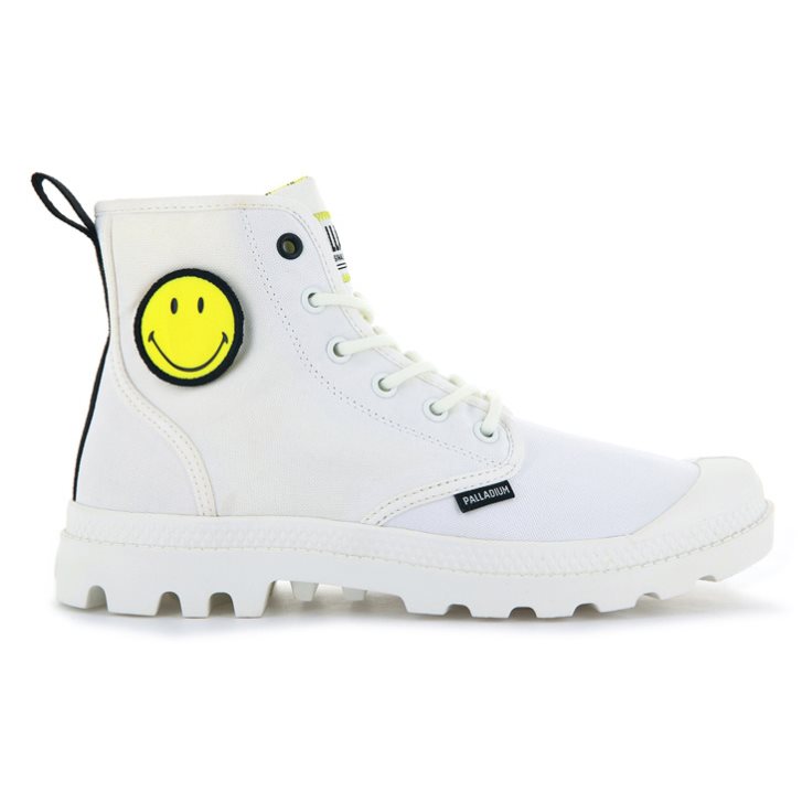 White Palladium Pampa Smiley Change Women\'s Boots | ZA-016TBOK