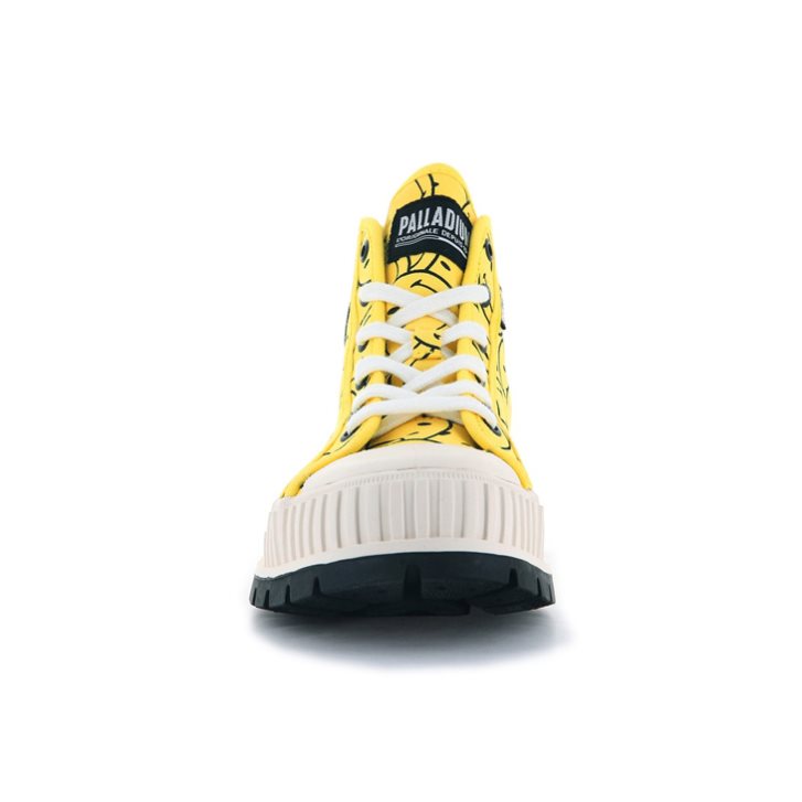 Yellow Palladium Pallashock Smiley Ao Men's Boots | ZA-941GFAQ