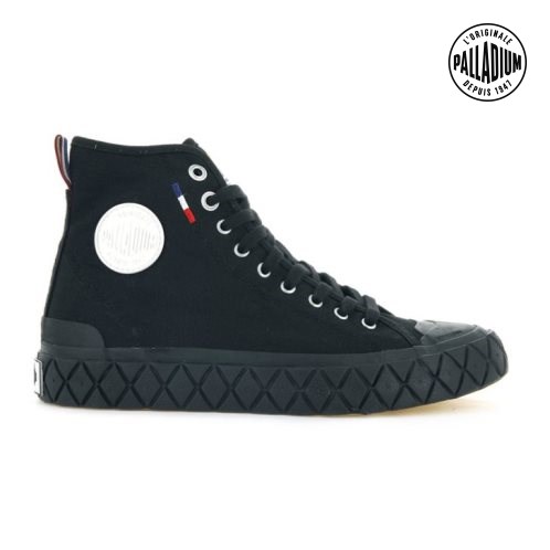 Black Palladium Palla Ace Canvas High Tops Men's Sneakers | ZA-940DEXP