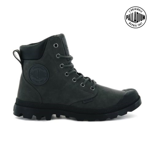 Black Palladium Pampa Cuff WP LUX Women's Boots | ZA-458TOAP