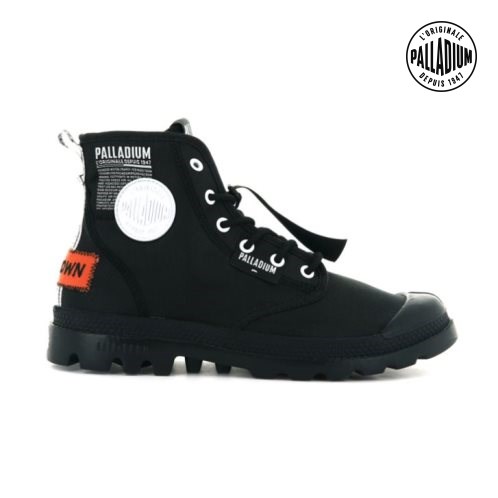 Black Palladium Pampa Lite Overlab Men's Boots | ZA-170WYJV