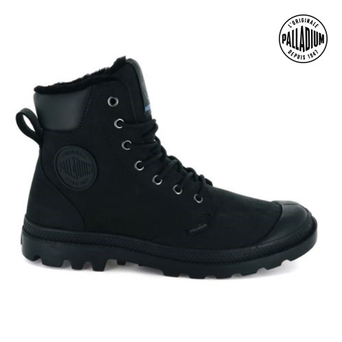 Black Palladium Pampa Sport Cuff WPS Women's Boots | ZA-536DTFM