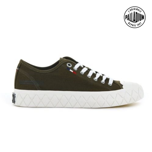 Brown Palladium Palla Ace Canvas Low Tops Men's Sneakers | ZA-270CYHQ