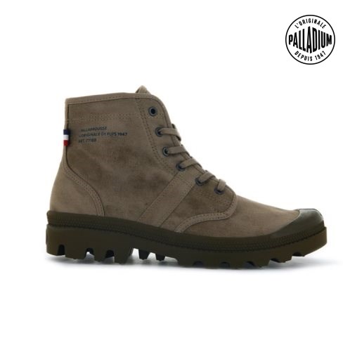Brown Palladium Pallabrousse Legion WAX Men's Boots | ZA-128NAYS