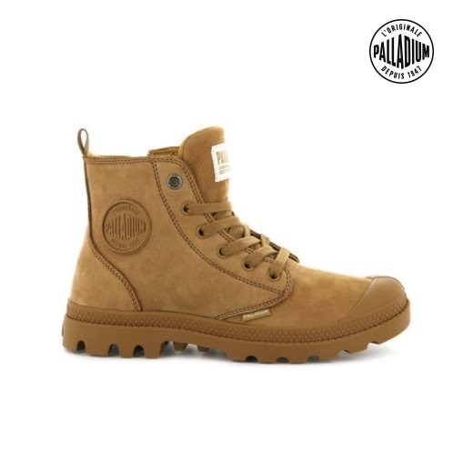 Brown Palladium Pampa Hi Zip Nubuck Women's Boots | ZA-740NCHA