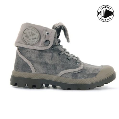 Grey Palladium Pampa Baggy WAX Men's Boots | ZA-612VTQF