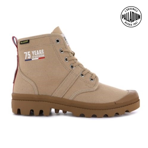Khaki Palladium Pallabrousse Legion 75th Women's Boots | ZA-740RGXS