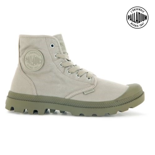 Light Grey Palladium Pampa Hi Men's Boots | ZA-290TXRM