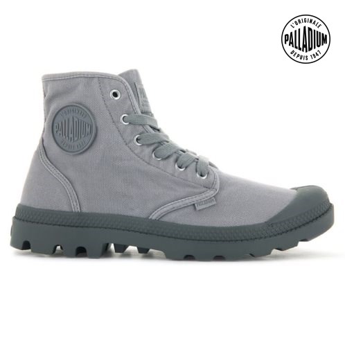 Light Grey Palladium Pampa Hi Men's Boots | ZA-478TGLB