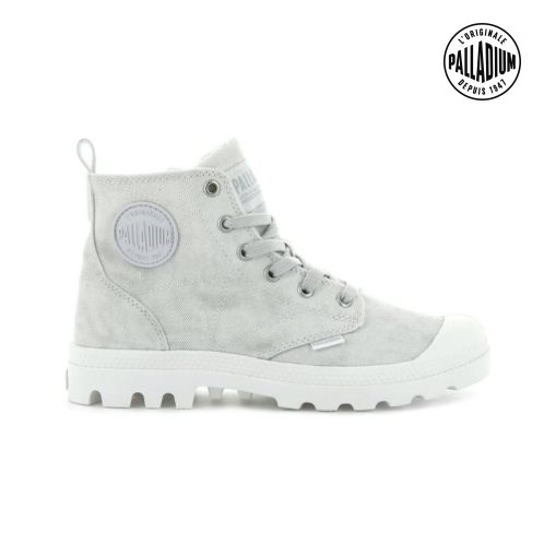Light Grey Palladium Pampa Zip Desertwash Women's Boots | ZA-910IWZK