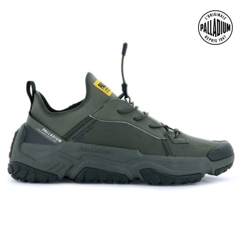 Olive Palladium Off-grid LO NYL Women's Sneakers | ZA-605MKNY