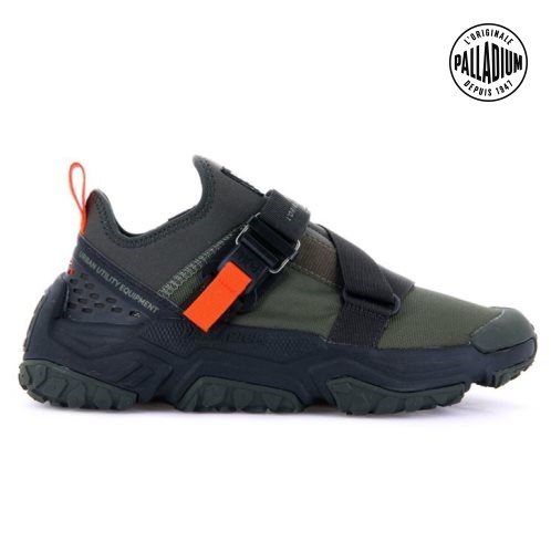 Olive Palladium Off-grid LO Utility Women's Sneakers | ZA-672DBAH