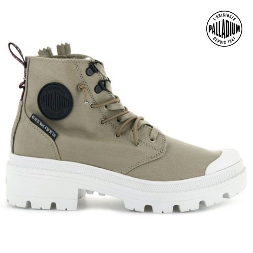 Olive Palladium Pallabase Metro Women's Boots | ZA-816GUTP