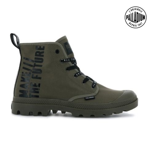 Olive Palladium Pampa Hi Future Women's Boots | ZA-584YRWE