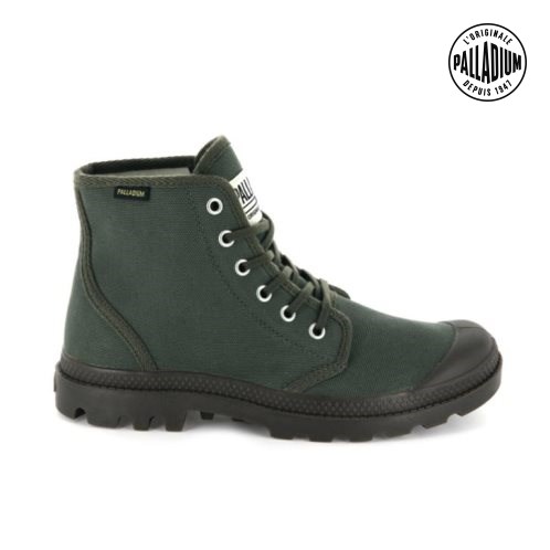 Olive Palladium Pampa Hi Originale High Tops Women's Sneakers | ZA-537CRDZ