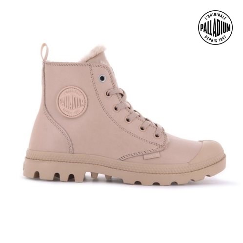 Pink Palladium Pampa Hi Zip Leather S Women's Boots | ZA-290SGUT