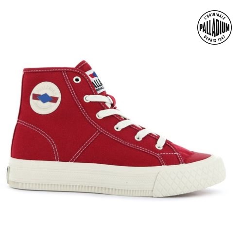 Red Palladium Palla Louvel High Tops Women's Sneakers | ZA-321MDZW