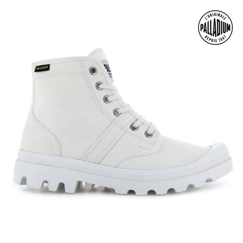 White Palladium Pallabrousse Women's Boots | ZA-017NDPF
