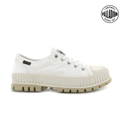 White Palladium Pallashock OG Women's Oxfords Shoes | ZA-680QPYL