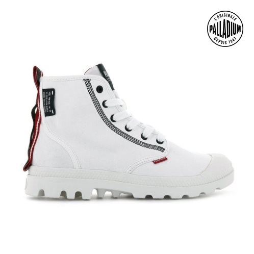White Palladium Pampa Dare 2 Survive Women's Boots | ZA-971ZTNK