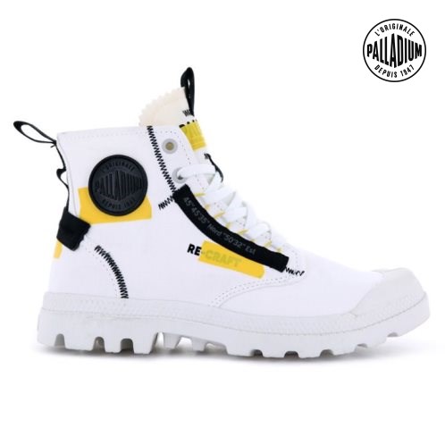 White Palladium Pampa Hi Re-craft Women's Boots | ZA-295ZSJE
