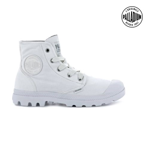 White Palladium Pampa Hi Women's Boots | ZA-724JBND