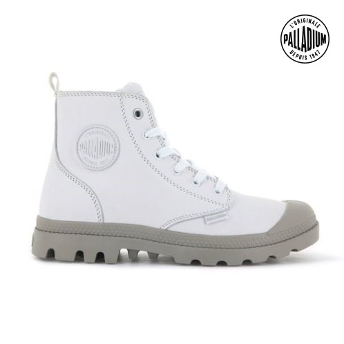 White Palladium Pampa Hi Zip SL Women's Boots | ZA-704XZAG