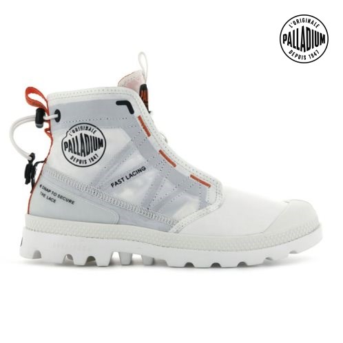 White Palladium Pampa Travel Lite Women's Boots | ZA-467WUPE