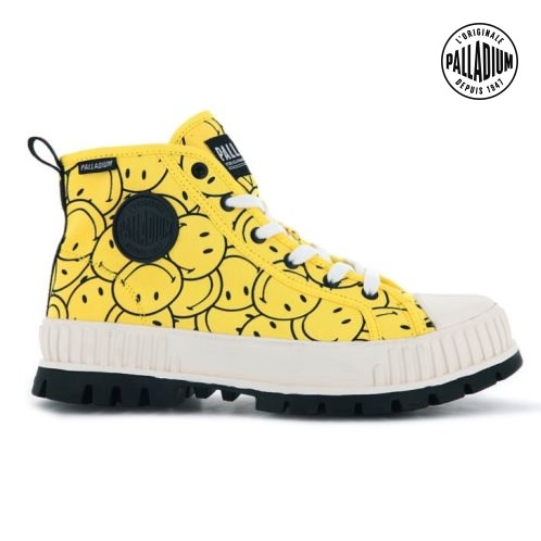 Yellow Palladium Pallashock Smiley Ao Women's Boots | ZA-289LZBS